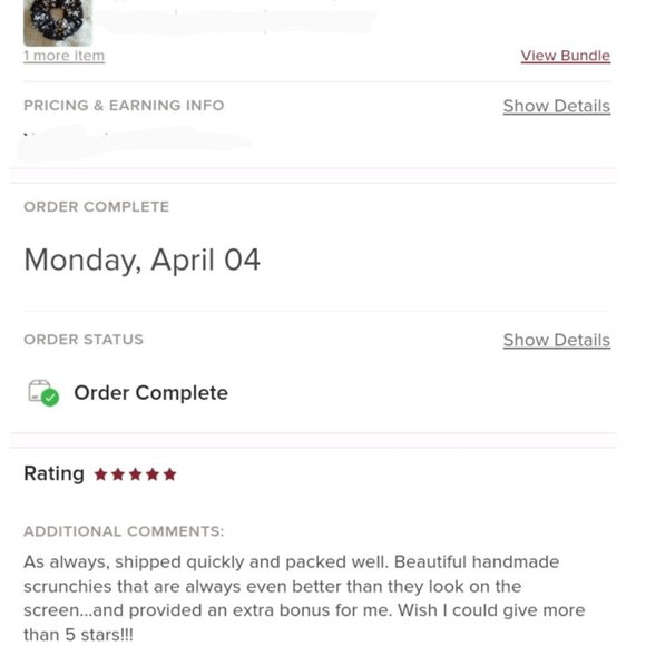 Liberty of London Art Fabric Scrunchie Strawberry Thief Copper Purple Floral - Picture 8 of 8